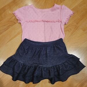 Garanimals 2 Piece Outfit Onesie Skort Size 18 Months